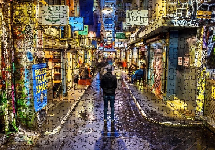 Melbourne Laneway Jigsaw Puzzle