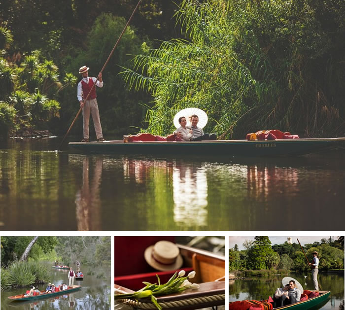 Punting on the Lake - Royal Botanic Gardens
