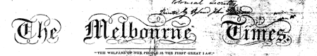 Melbourne Times - Australian Cooperative Digitisation Project Melbourne Times - Australian Cooperative Digitisation Project