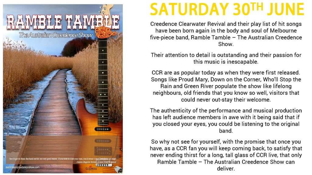 Ramble Tamble: The Australian Creedence Show Ramble Tamble: The Australian Creedence Show
