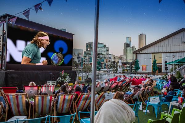 Tennis on the MEGA screen | Common Man