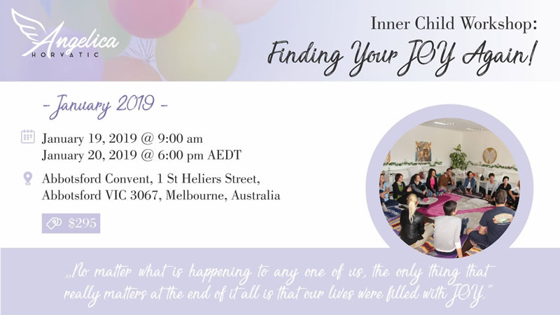 Inner Child Workshop: Finding Your JOY Again Inner Child Workshop: Finding Your JOY Again
