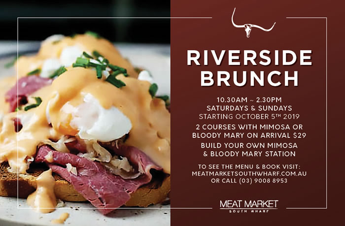 Brunch Riverside at Meat Market Brunch Riverside at Meat Market