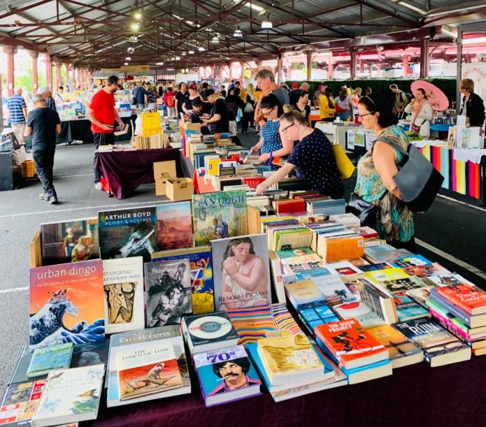 Melbourne Book Market at Queen Victoria Market